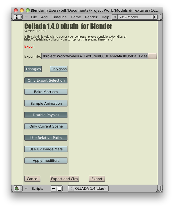 Blender-Collada-1.4-Export